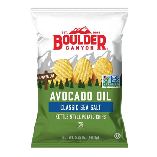 Boulder Canyon Potato Chips Avocado Oil Classic Sea Salt 5.25oz Cheap