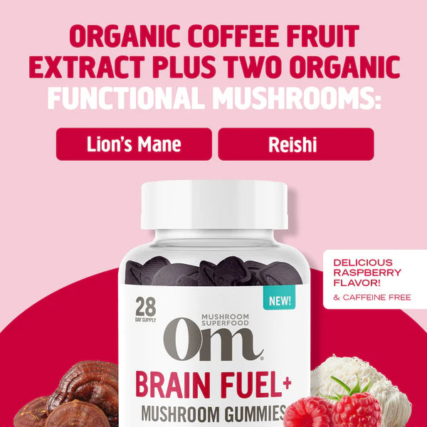 Om Mushroom Brain Fuel Gummies Organic 56ct For Discount