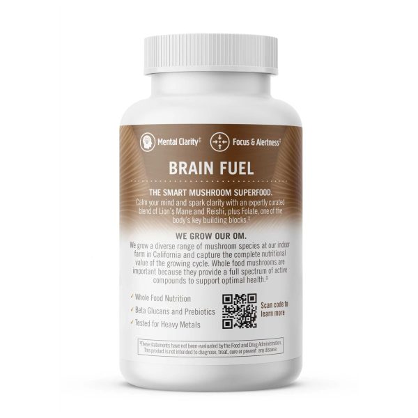 Om Mushroom Brain Fuel Veg Capsules 90ct Online now