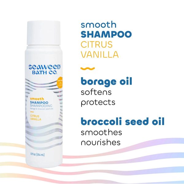 Seaweed Bath Co Smooth Citrus Vanilla Shampoo 12oz Hot on Sale