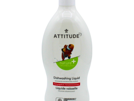 Attitude Pink Grapefruit Dishwashing Liquid 23.7oz Online Sale