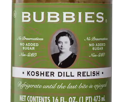 Bubbies Kosher Dill Pickle Relish 16oz Hot on Sale