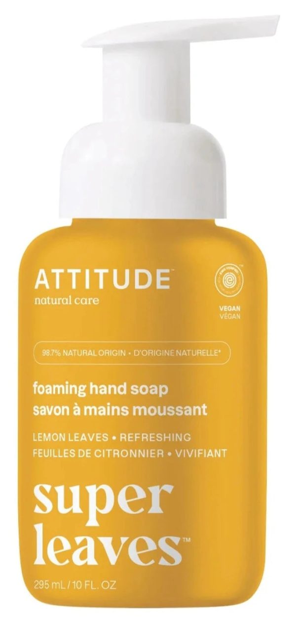 Attitude Super Leaves Foaming Hand Soap Lemon Leaves 10oz For Cheap