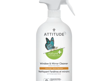 Attitude Citrus Zest Window & Glass Cleaner 27.1oz For Sale