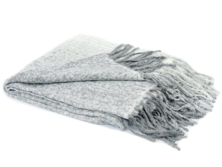 Cheer Collection Throw Blanket | Super Soft 100% Acrylic Gray Colored Accent Throw, 50 x 60 inches by Cheer Collection For Sale