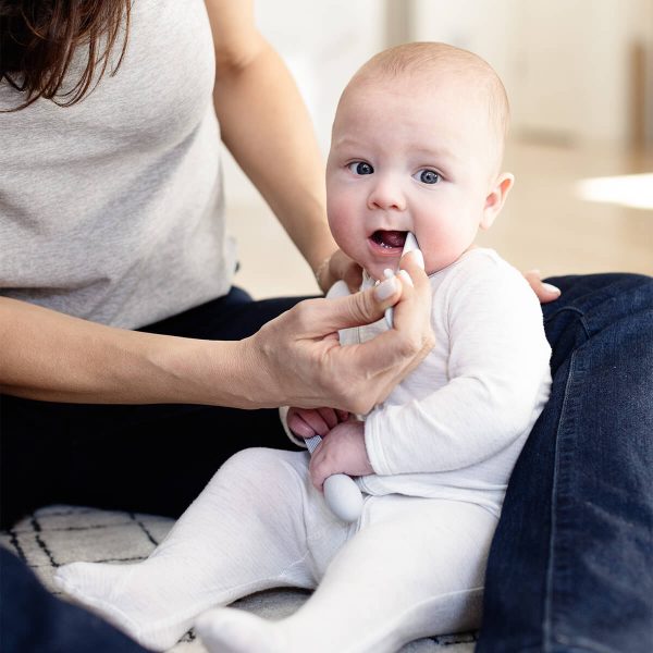 Baby-Led™ Toothbrush + Sensory Tongue Depressor by ezpz For Cheap