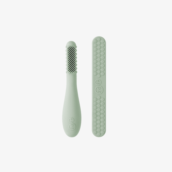 Baby-Led™ Toothbrush + Sensory Tongue Depressor by ezpz For Cheap