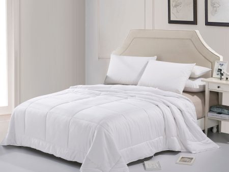 Cheer Collection Luxury Silk Comforter | 50% Natural Silk 50% Down Alternative Hypoallergenic Comforter and Duvet for All Seasons by Cheer Collection Online