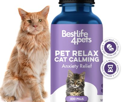 Pet Relax Anxiety and Stress Relief for Cats by BestLife4Pets Discount