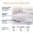 Cheer Collection Luxury Silk Comforter | 50% Natural Silk 50% Down Alternative Hypoallergenic Comforter and Duvet for All Seasons by Cheer Collection Online