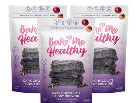 Bake Me Healthy Dark Chocolate Fudgy Brownie Plant-Based Baking Mix by Farm2Me Online now