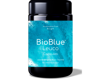 BioBlue Leuco Capsules | Leucomethylene Blue Supplement - Support Brain Health & Mitochondrial Function | Red Light Therapy Synergist - USP Grade By BioLight Online