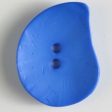 50mm 2-Hole Irregular Button - blue For Discount