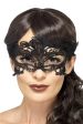 Embroidered Heart Lace Filigree Masquerade Mask For Sale