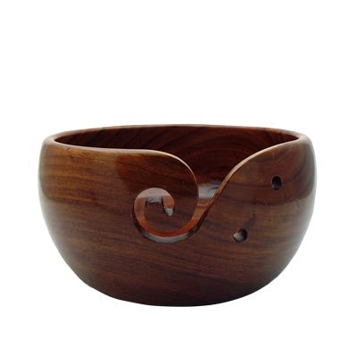 Yarn Bowl - Acacia Large Supply