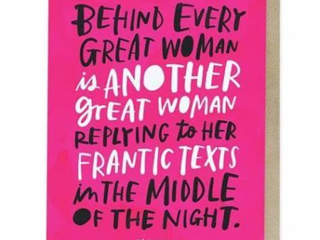 Behind Every Great Woman Card For Cheap