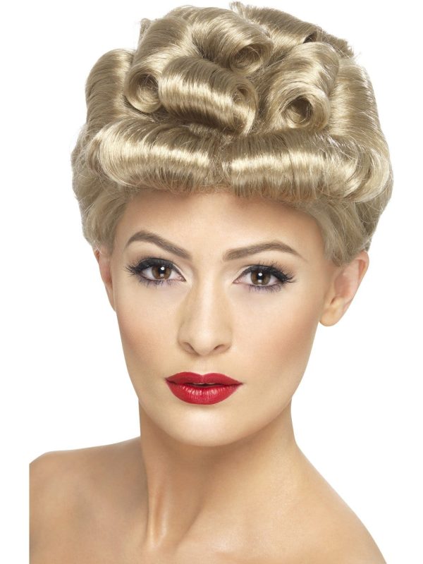 40 s Vintage Wig Blonde Online now