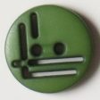 14mm 2-Hole Round Button - green Supply