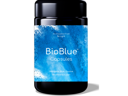 BioBlue Capsules | Methylene Blue Supplement - Support Brain Health & Mitochondrial Function | Red Light Therapy Synergist - USP Grade By BioLight Supply