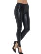 80s Metallic Black Disco Leggings For Cheap