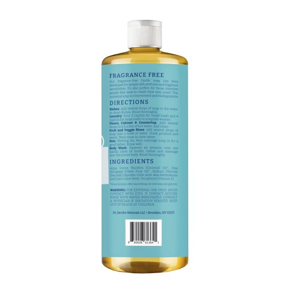 Unscented All in 1 Castile Soap by Dr. Jacobs Naturals Online Hot Sale