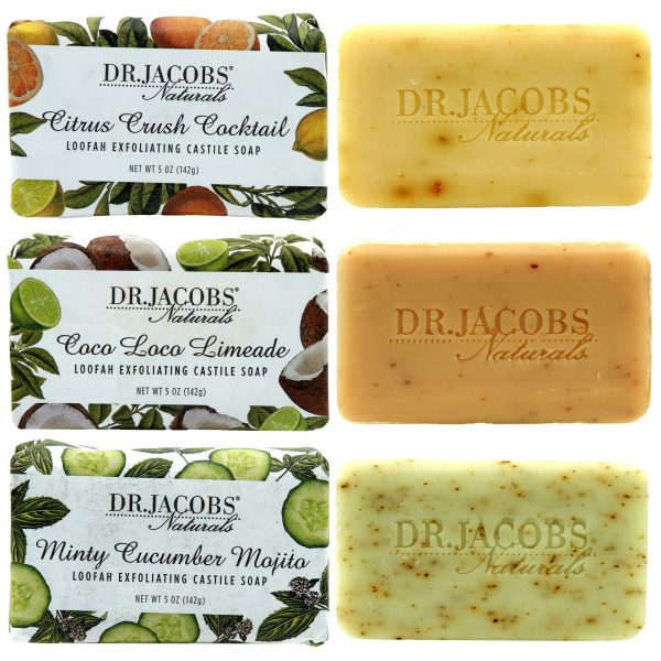 Invigorate Exfoliating Bar Soap Set by Dr. Jacobs Naturals on Sale