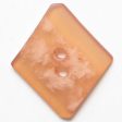 45mm 2-Hole Diamond Button - peach translucent Online