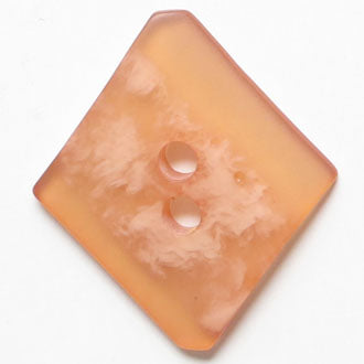 45mm 2-Hole Diamond Button - peach translucent Online