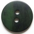 45mm 2-Hole Round Button - green For Discount