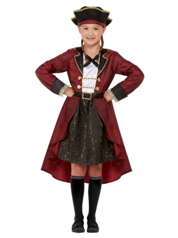 Deluxe Swashbuckler Pirate Costume for Toddlers and Girls Online Sale