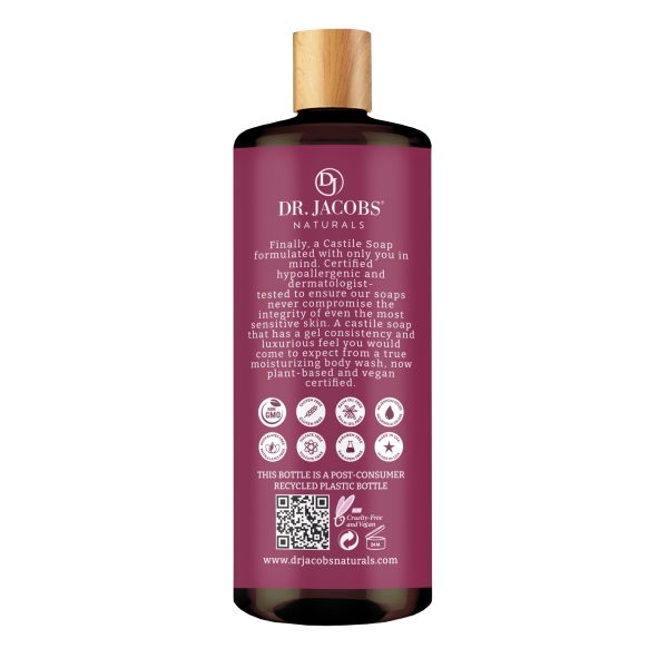 Rose Castile Body Wash by Dr. Jacobs Naturals Supply