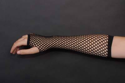 Fishnet 80 s Black Long Gloves For Discount