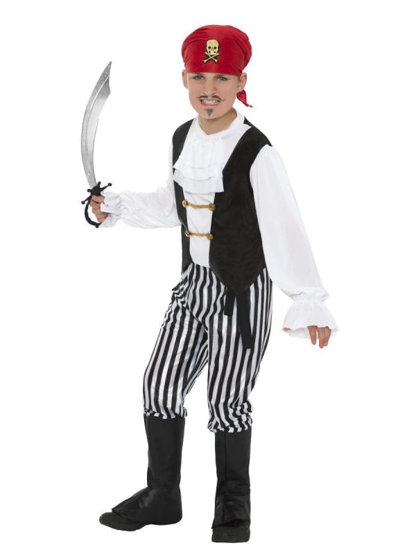 Pirate Captain Boys Costume For Cheap