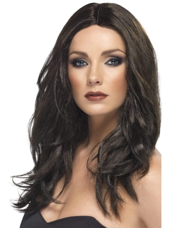 Superstar Dark Brown Adults Accessory Wig For Sale