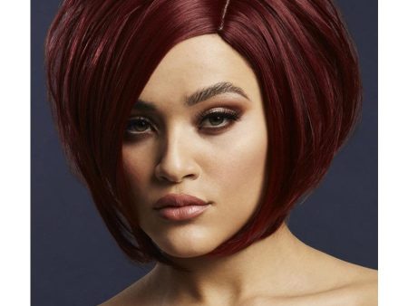 Karen Deep Red Blend Heat Resistant Accessory Wig Online Hot Sale