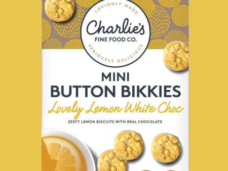 Mini Button Bikkies- Lovely Lemon White Choc For Discount