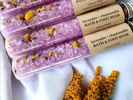 Bath salt soak test tubes: Lavender Discount