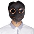 Black and Bronze Plague Doctor Latex Mask Online