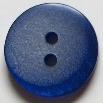 15mm 2-Hole Round Button - blue For Cheap