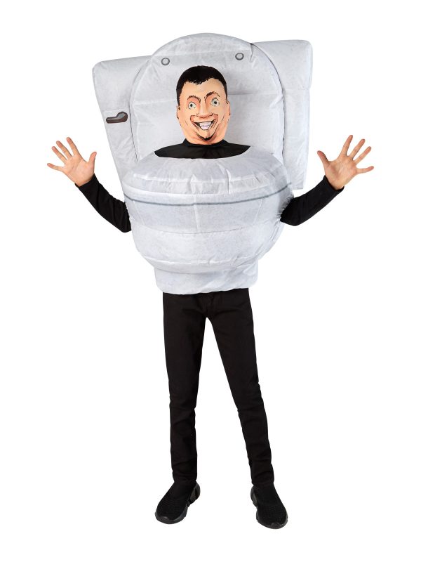 Skibdi Toilet Inflatable Kids Costume For Sale