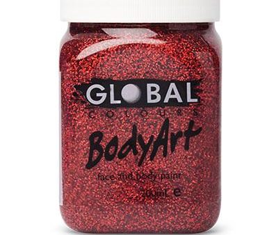 Red Glitter Body and Face Paint Discount