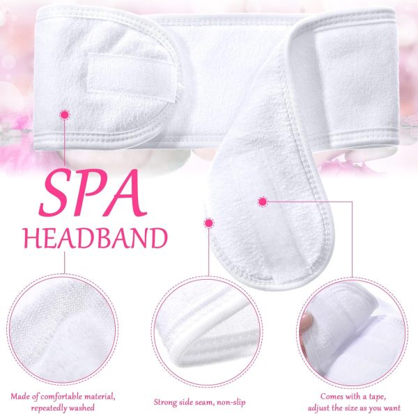 White Spa Velcro Headband For Cheap