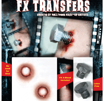 Frankenstein Bolts Halloween Make-Up Horror Movie 3D FX Transfers Hot on Sale