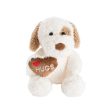 Puppy Spot w Hugs Heart Plush Toy White (25cmST) Sale