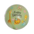 Printed Bubble Balloon 18  Happy Birthday Jungle (46cmD) Online Sale