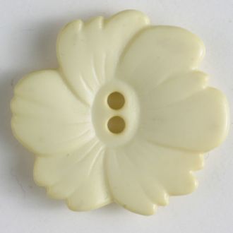 25mm 2-Hole Flower Button - yellow For Discount