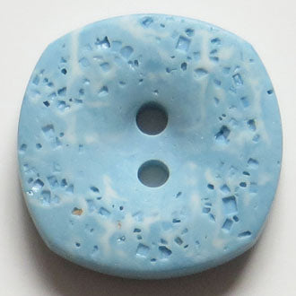 18mm 2-Hole Square Button - blue Online