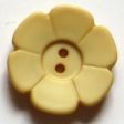 28mm 2-Hole Flower Button - yellow Online now