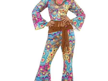 Hippy Flower Power Costume 60 s Multi-Colored Fashion