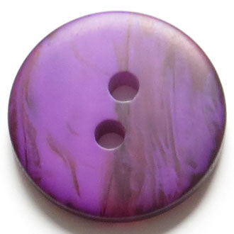 30mm 2-Hole Round Button - purple For Discount